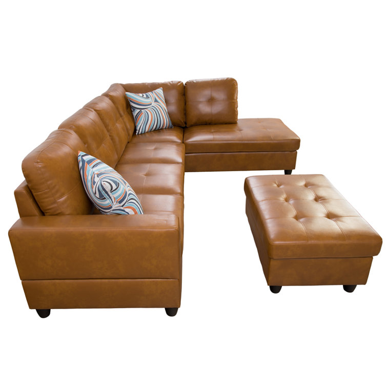 Latitude Run® 3 Piece Leather Living Room Set Wayfair